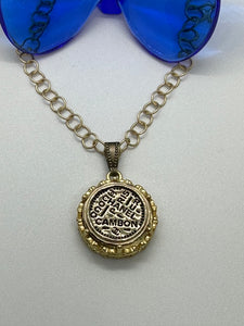#204 Vintage Couture Necklace 22mm