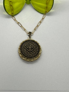 #408 Vintage Couture Necklace 28 & 23mm