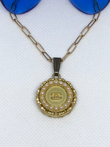 #581 Vintage Couture Necklace 21mm